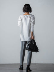 【WEB限定】【3サイズ展開】汗じみ防止シンプルロンT≪洗濯機で洗える≫