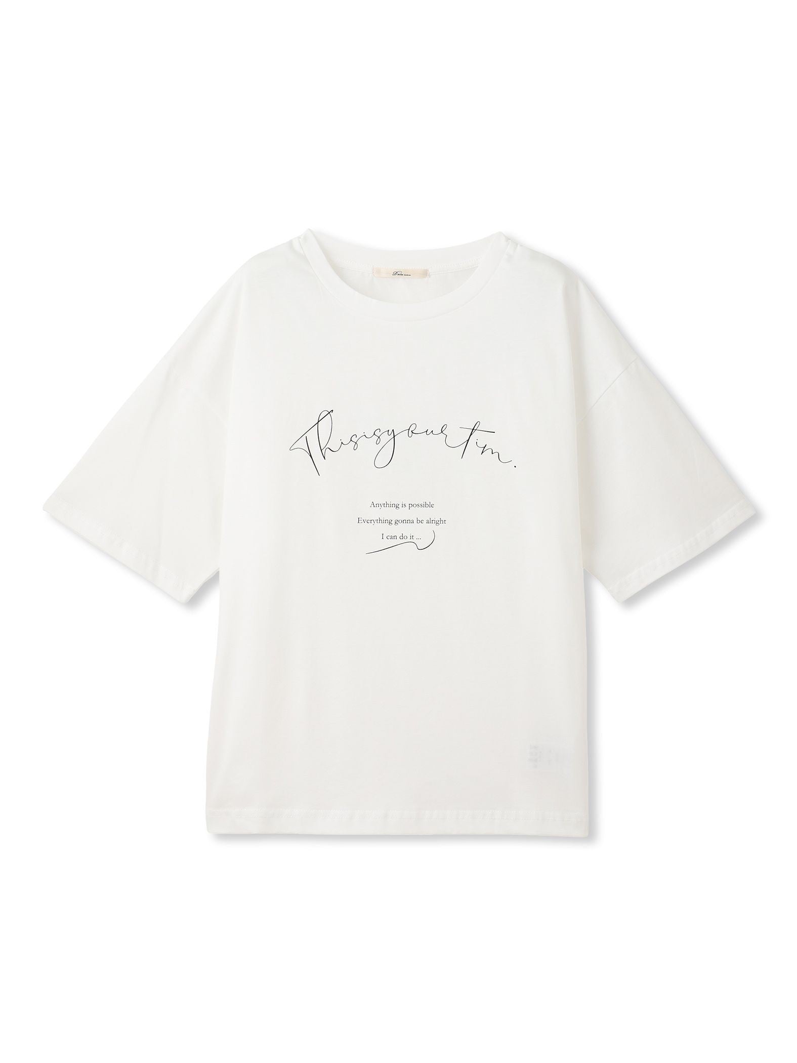 【WEB限定】ドライタッチコットンミックスロゴT≪洗濯機で洗える≫