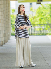 【WEB限定】ガウチョワイドパンツ≪手洗い可能≫
