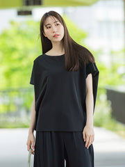 【WEB限定】ゆったりシルエットカットソー≪洗濯機で洗える≫