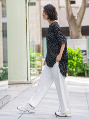 【WEB限定/大きいサイズ】ハイテンションワイドパンツ≪洗濯機で洗える≫