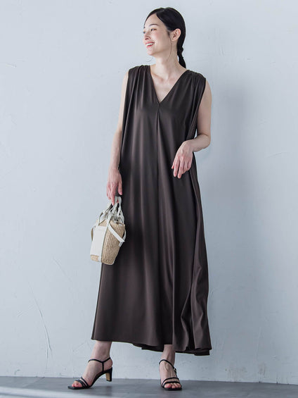 【一部店舗限定販売】Rethink SOFT TENJIKUワンピース≪洗濯機で洗える≫