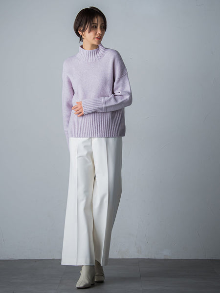 【洗えるニット】RICHESSEハイネックプルオーバー≪WEB別注サイズあり≫