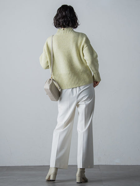 【洗えるニット】RICHESSEハイネックプルオーバー≪WEB別注サイズあり≫