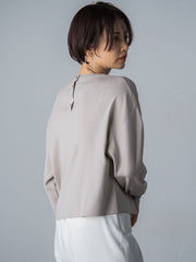 【WEB限定】【洗えるニット】バックボタンドルマンニット≪Lサイズあり≫