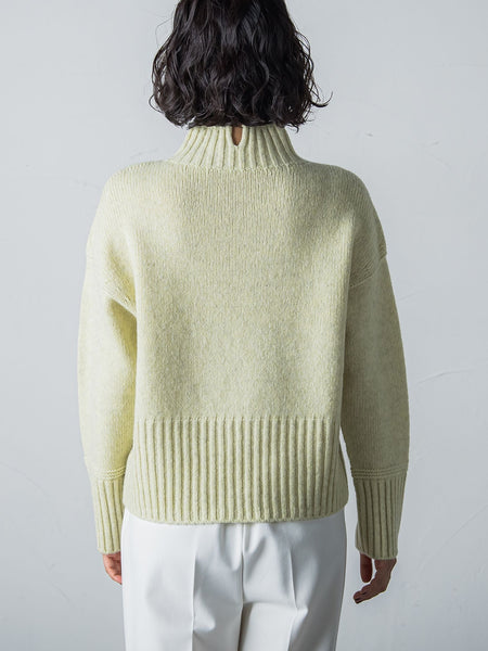 【洗えるニット】RICHESSEハイネックプルオーバー≪WEB別注サイズあり≫