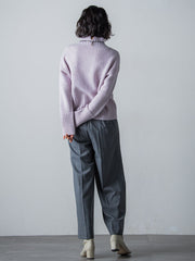【洗えるニット】RICHESSEハイネックプルオーバー≪WEB別注サイズあり≫