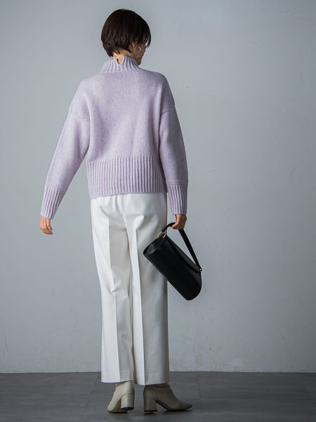 【洗えるニット】RICHESSEハイネックプルオーバー≪WEB別注サイズあり≫