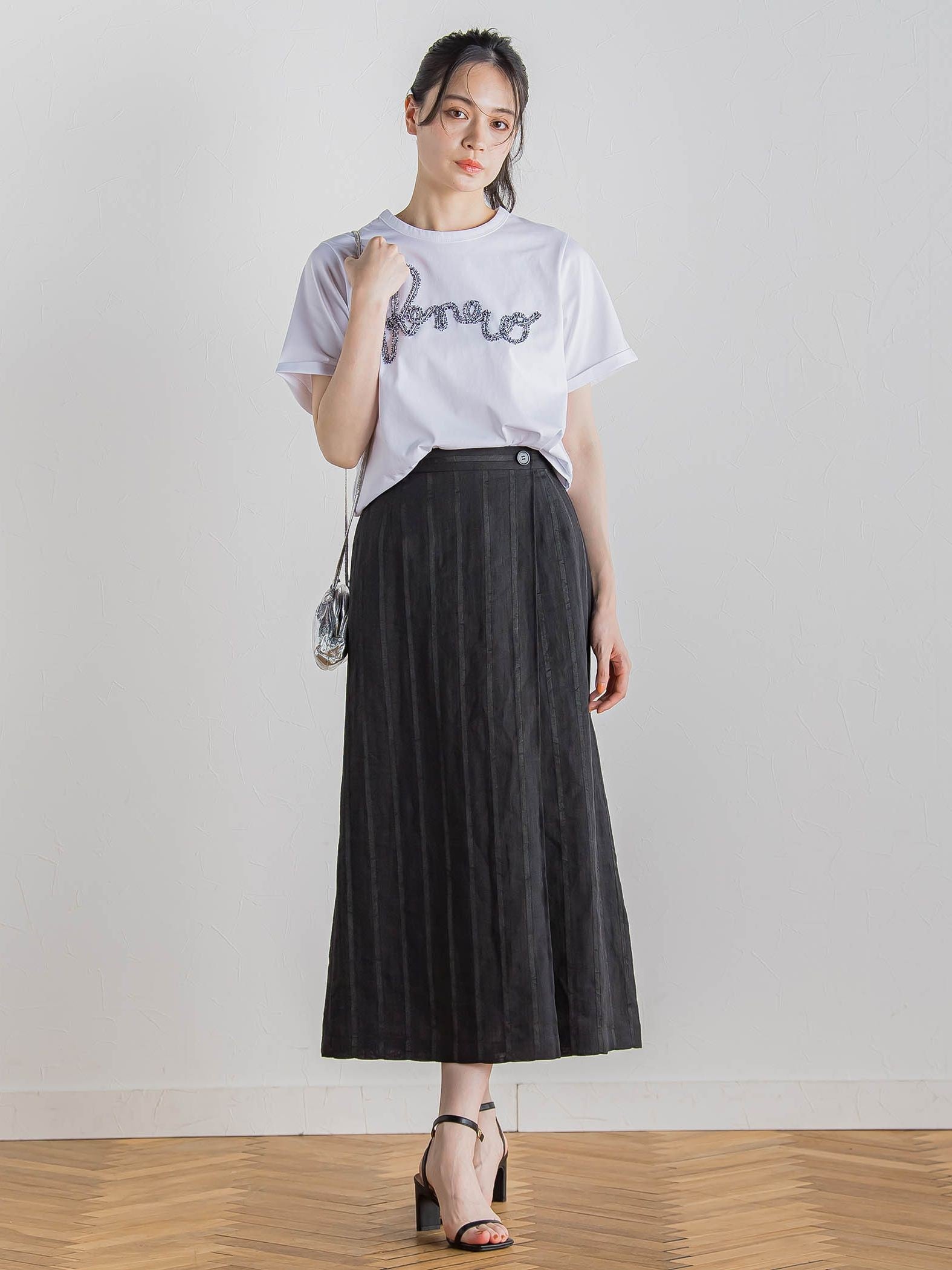 フリンジコードロゴTシャツ≪手洗い可能≫