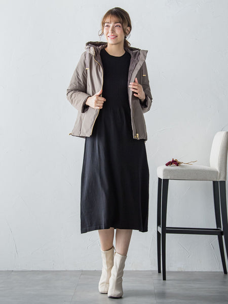 ケーブルTOPS&ニットワンピースSET ≪手洗い可能≫