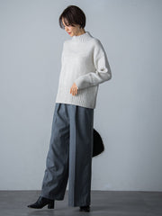 【洗えるニット】RICHESSEハイネックプルオーバー≪WEB別注サイズあり≫