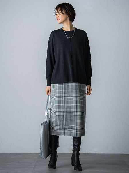 【WEB限定】ナローシルエットスカート≪洗える≫