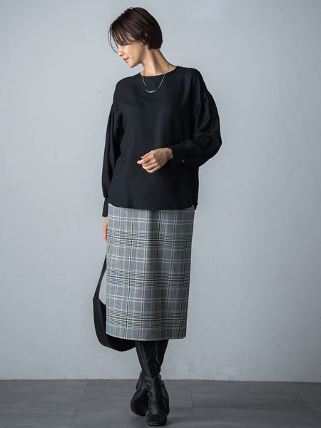 【WEB限定】ナローシルエットスカート≪洗える≫