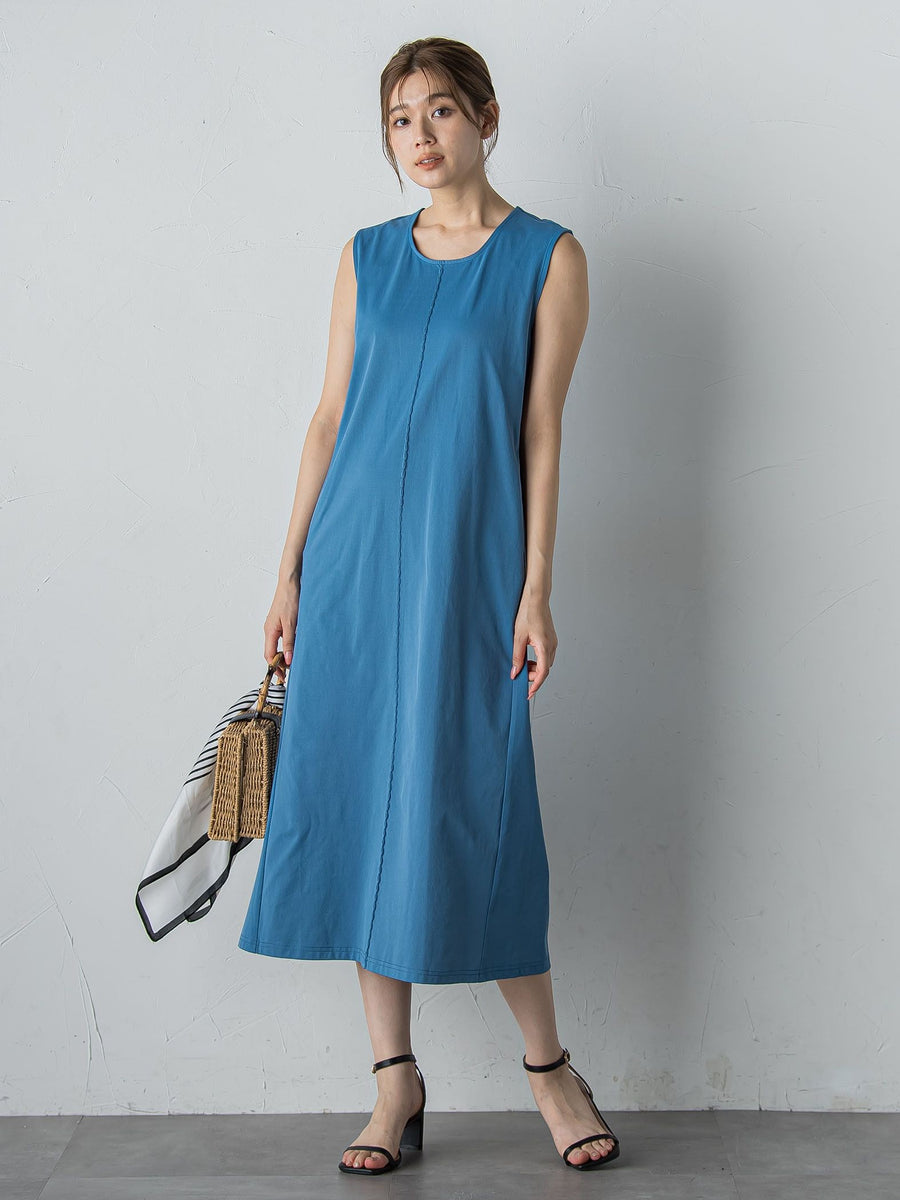 WEB限定】ジャージーピンタックワンピース≪洗濯機で洗える≫ | Droite