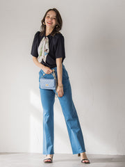 LADY&HORSEスカーフ付きカットソー≪洗濯機で洗える≫
