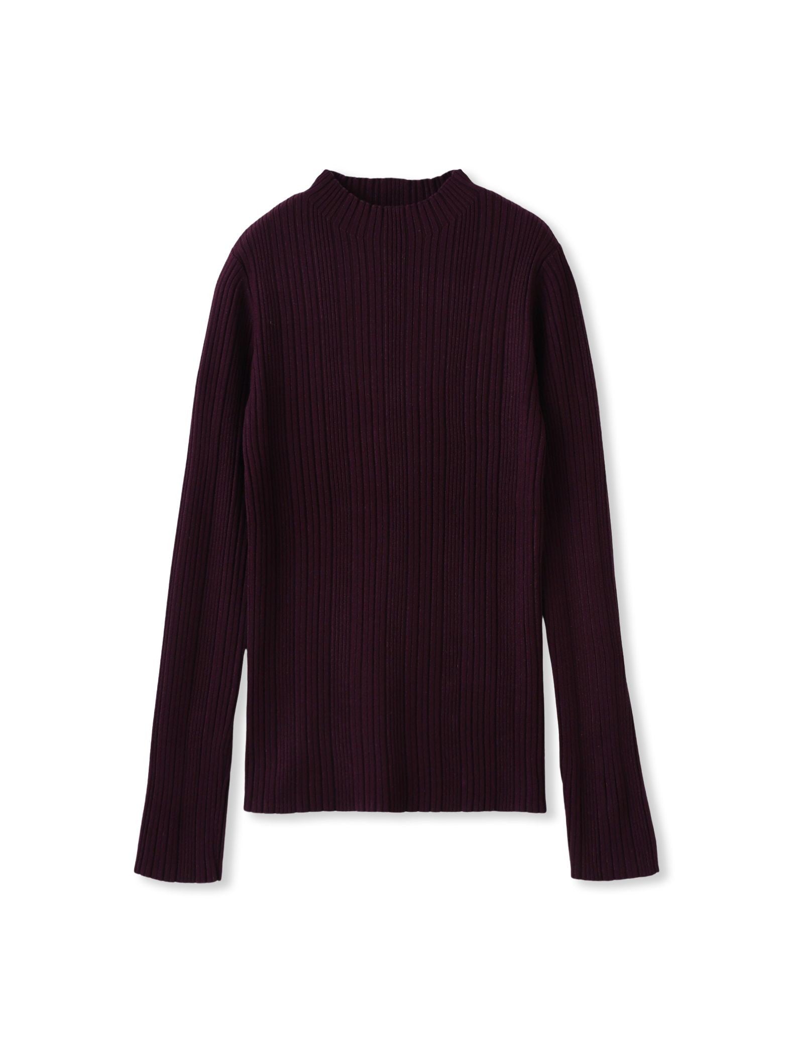 【新色追加】袖ボタンランダムリブニット≪手洗い可能≫