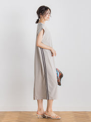 【WEB限定】カットジョーゼットサイドラインワンピース≪手洗い可能≫