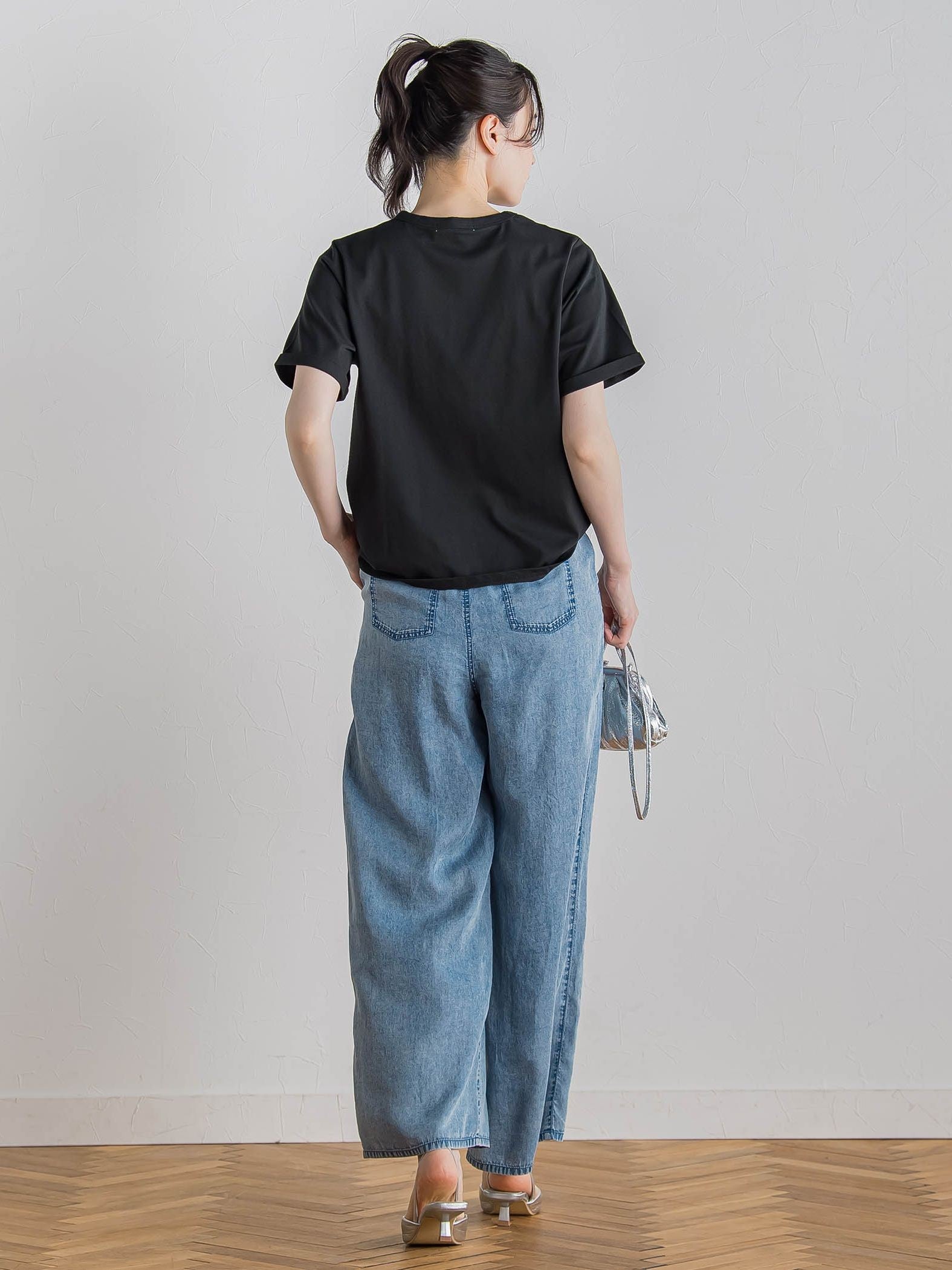 フリンジコードロゴTシャツ≪手洗い可能≫