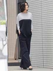 【WEB限定/大きいサイズ】ハイテンションワイドパンツ≪洗濯機で洗える≫