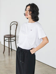 【J Lounge限定】la.f...ロゴTシャツ≪手洗い可能≫
