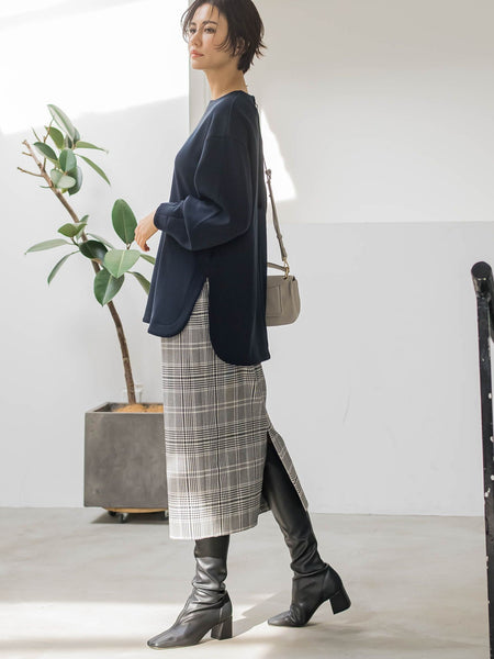【WEB限定】ナローシルエットスカート≪洗える≫