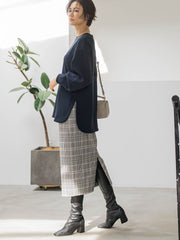 【WEB限定】ナローシルエットスカート≪洗える≫