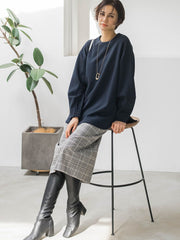 【WEB限定】ナローシルエットスカート≪洗える≫