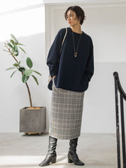【WEB限定】ナローシルエットスカート≪洗える≫