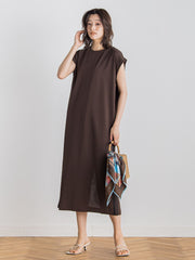【WEB限定】カットジョーゼットサイドラインワンピース≪手洗い可能≫