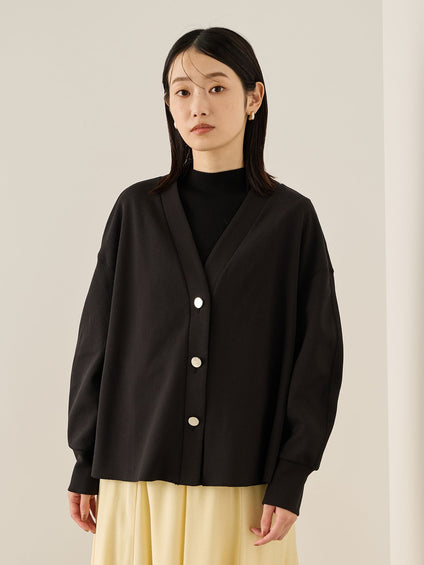 カットジョーゼットTEXカーディガン≪手洗い可能≫