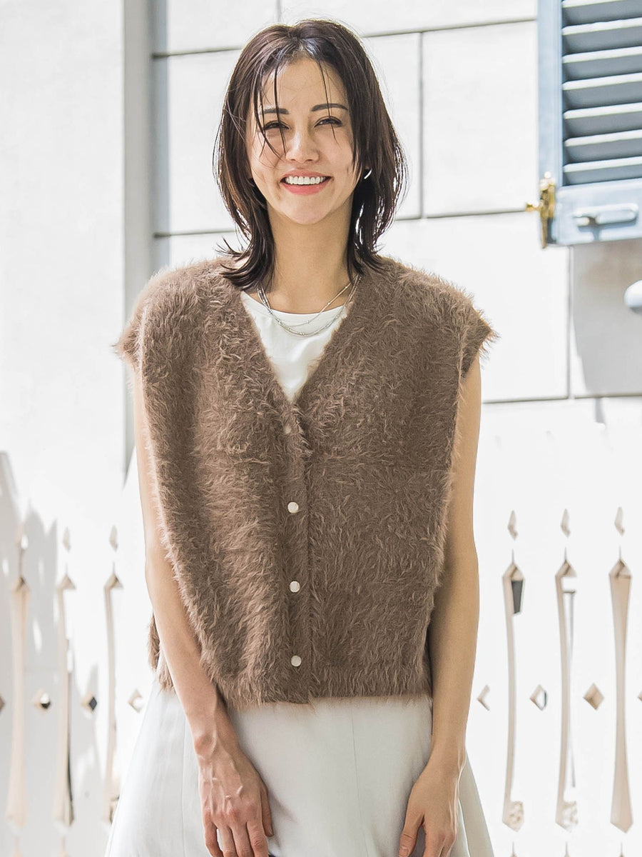 フェザーヤーンニットベスト | LAUTREAMONT（ロートレアモン