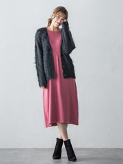 ケーブルTOPS&ニットワンピースSET ≪手洗い可能≫