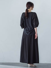 【WEB限定】ローンレース切り替えブラウス