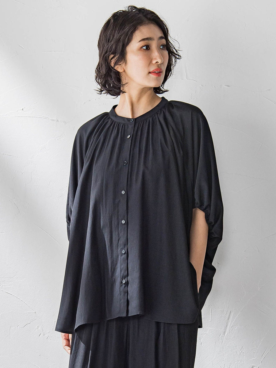 WEB限定】ドルマンギャザーブラウス≪手洗い可能≫ | la.f（ラ エフ