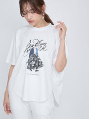 ドールモチーフプロントTシャツ≪手洗い可能≫