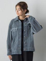 【カタログ掲載】FLOCK on DENIMジャケット≪手洗い可能≫
