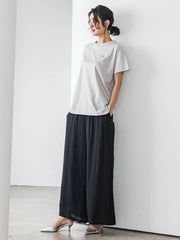 【WEB限定】ウエストギャザーワイドパンツ≪手洗い可能≫