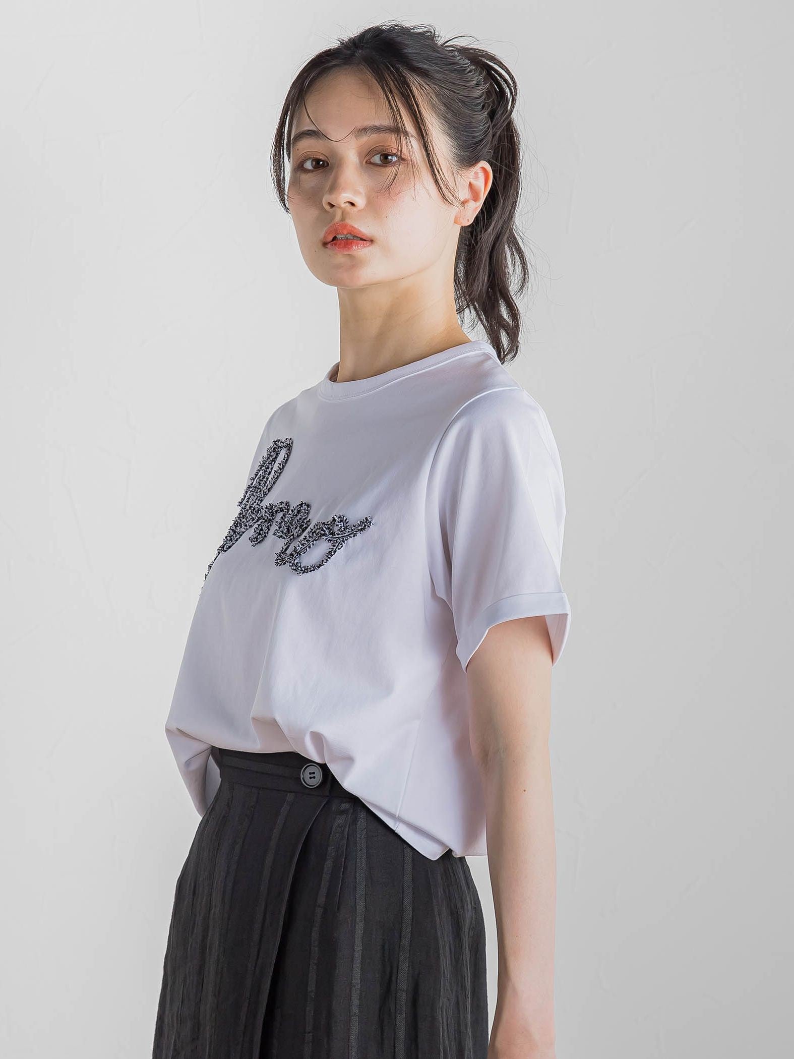 フリンジコードロゴTシャツ≪手洗い可能≫