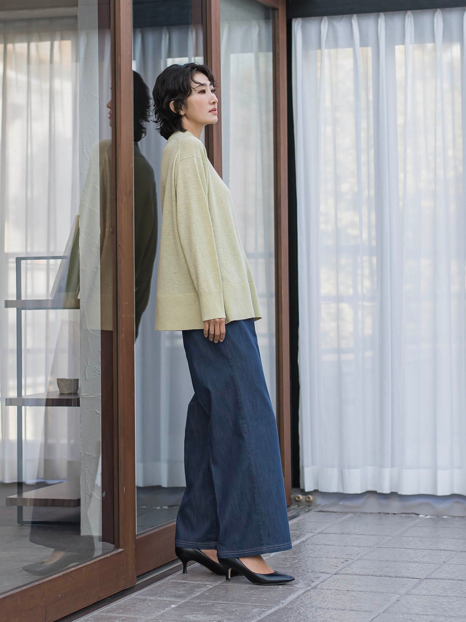 【新色追加】ファインウールハイネックニット