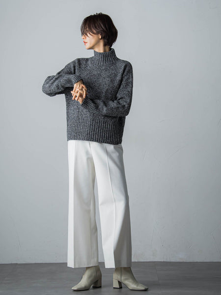【洗えるニット】RICHESSEハイネックプルオーバー≪WEB別注サイズあり≫