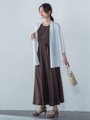 【WEB限定】ひやさらシワレスワンピース≪洗濯機で洗える≫