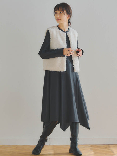 エコファーショートジレ