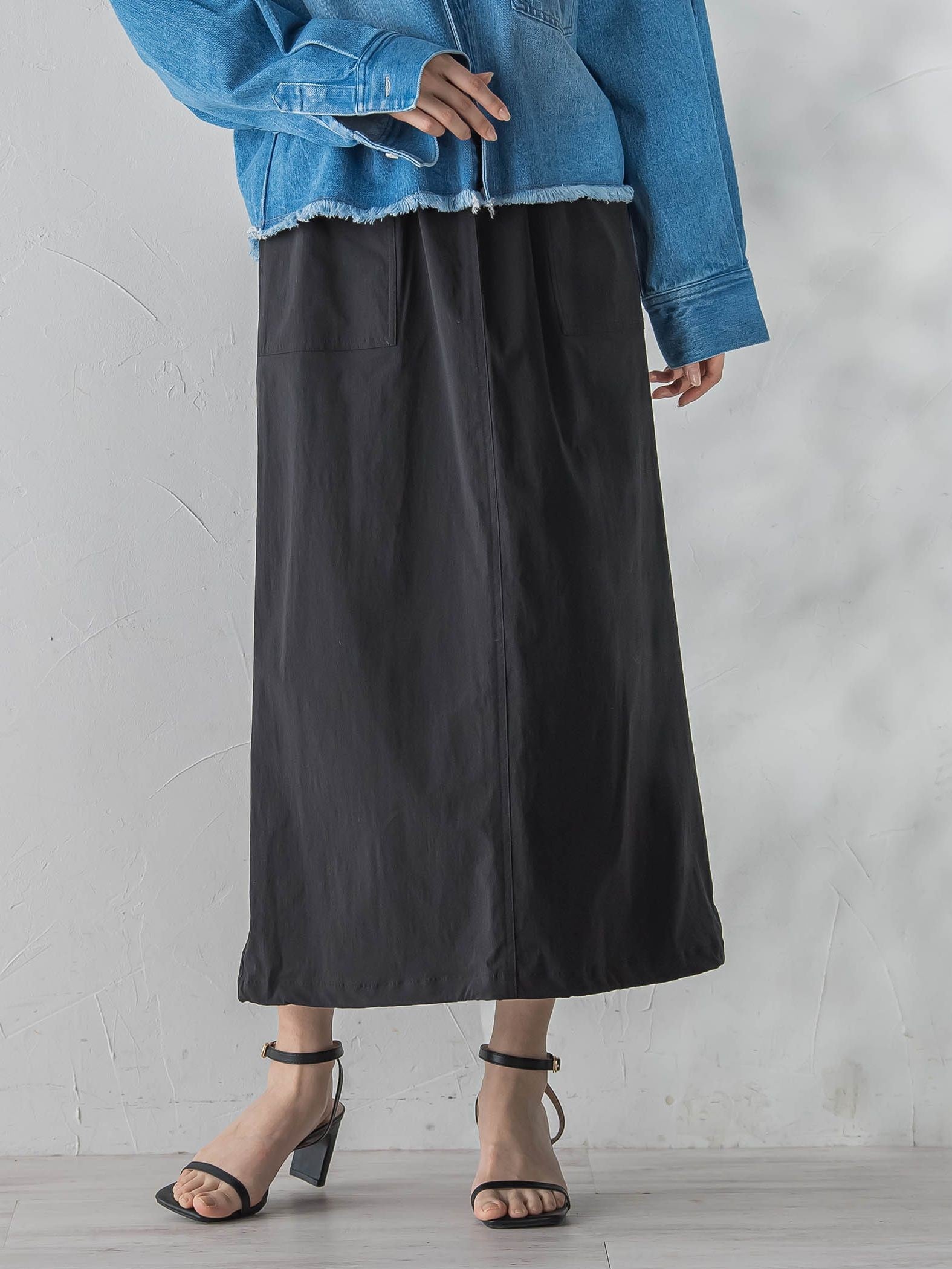 【WEB限定】ストレッチタフタスカート