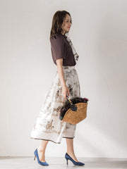LADY&HORSEスカーフ付きカットソー≪洗濯機で洗える≫