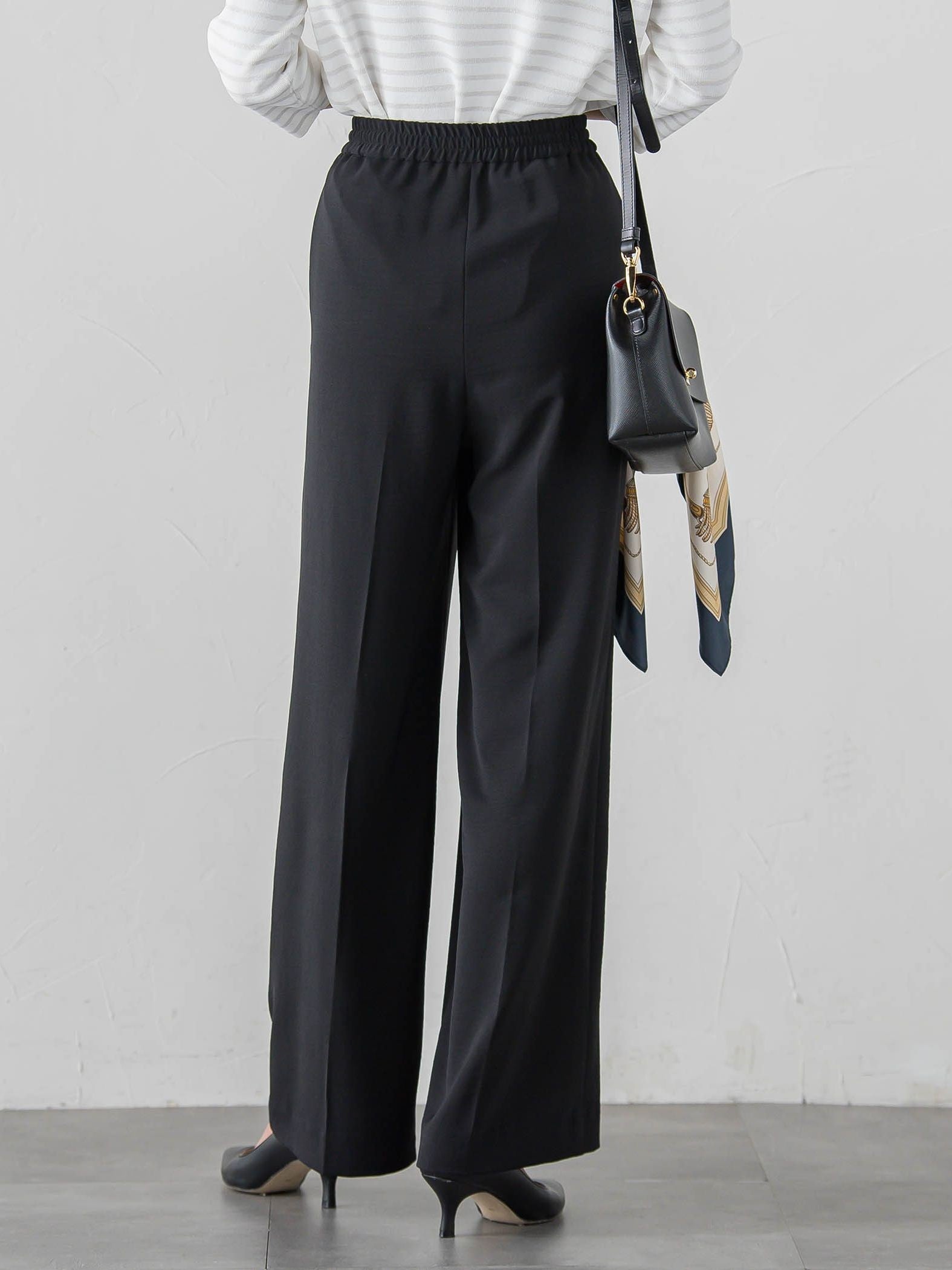 【カタログ掲載】ハイストレッチカルゼワイドパンツ