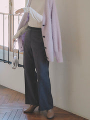 LANATEC LEYセミフレアパンツ≪洗濯機で洗える≫