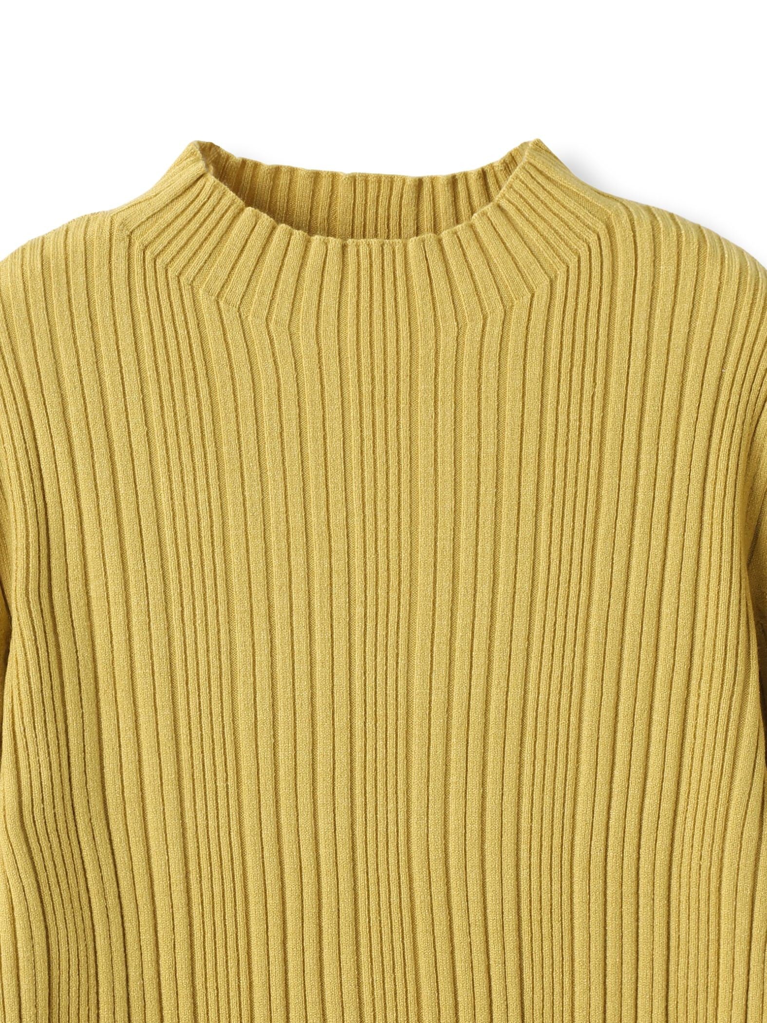 【新色追加】袖ボタンランダムリブニット≪手洗い可能≫