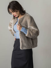 TISSAVELフェイクファージャケット