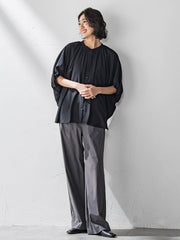 【WEB限定/大きいサイズ】ハイテンションワイドパンツ≪洗濯機で洗える≫