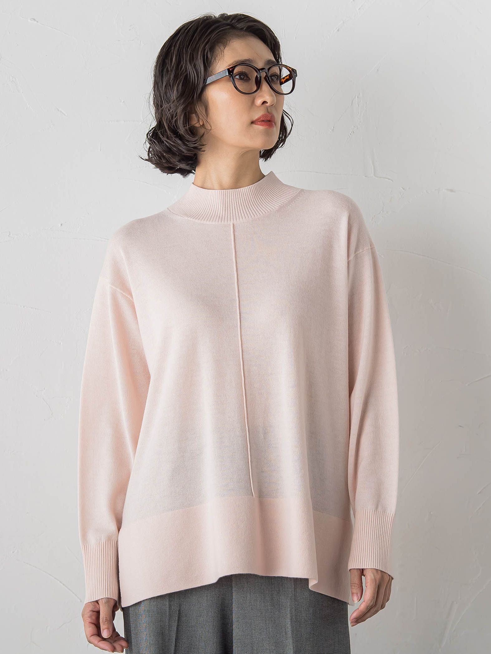 【新色追加】ファインウールハイネックニット